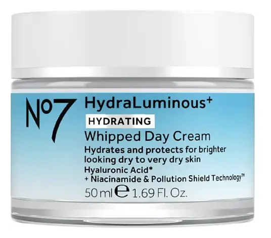 No7 Hydraluminous+ Whipped Day Cream