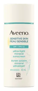 Aveeno Sensitive Skin Ultra-Light Mineral Sunscreen SPF 50