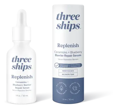 Three Ships Beauty Replenish Ceramides + Blueberry Barrier Repair Serum