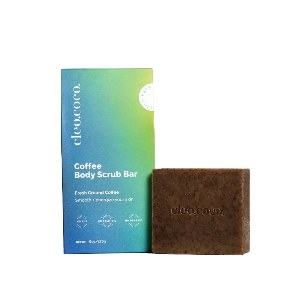 Cleo+Coco Coffee Body Scrub Bar