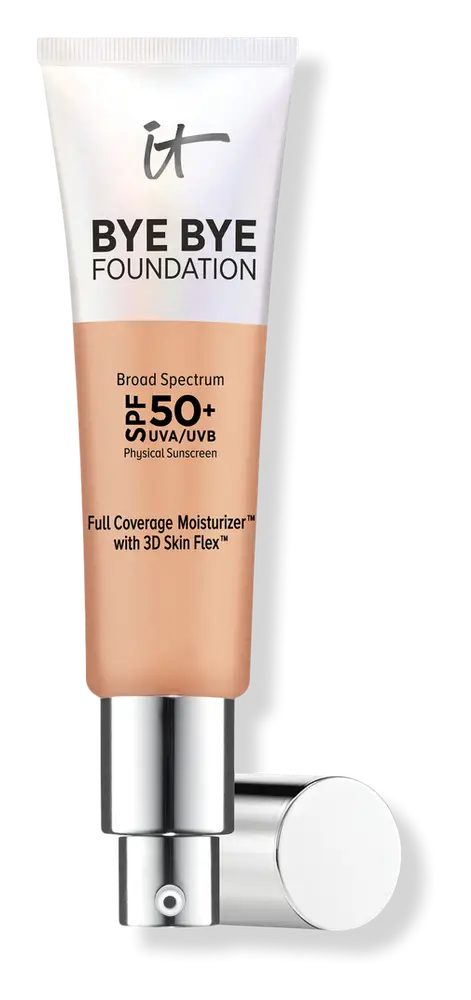 IT Cosmetics Bye Bye Foundation Full Coverage Moisturizer SPF 50+ Medium Tan