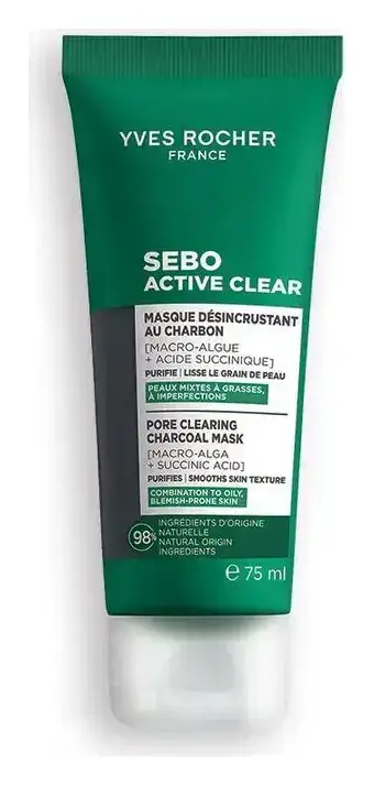Yves Rocher Sebo Active Clear Pore Clearing Charcoal Mask