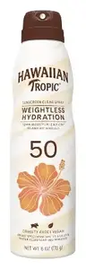 Hawaiian Tropic Weightless Hydration Sunscreen Clear Spray SPF 50