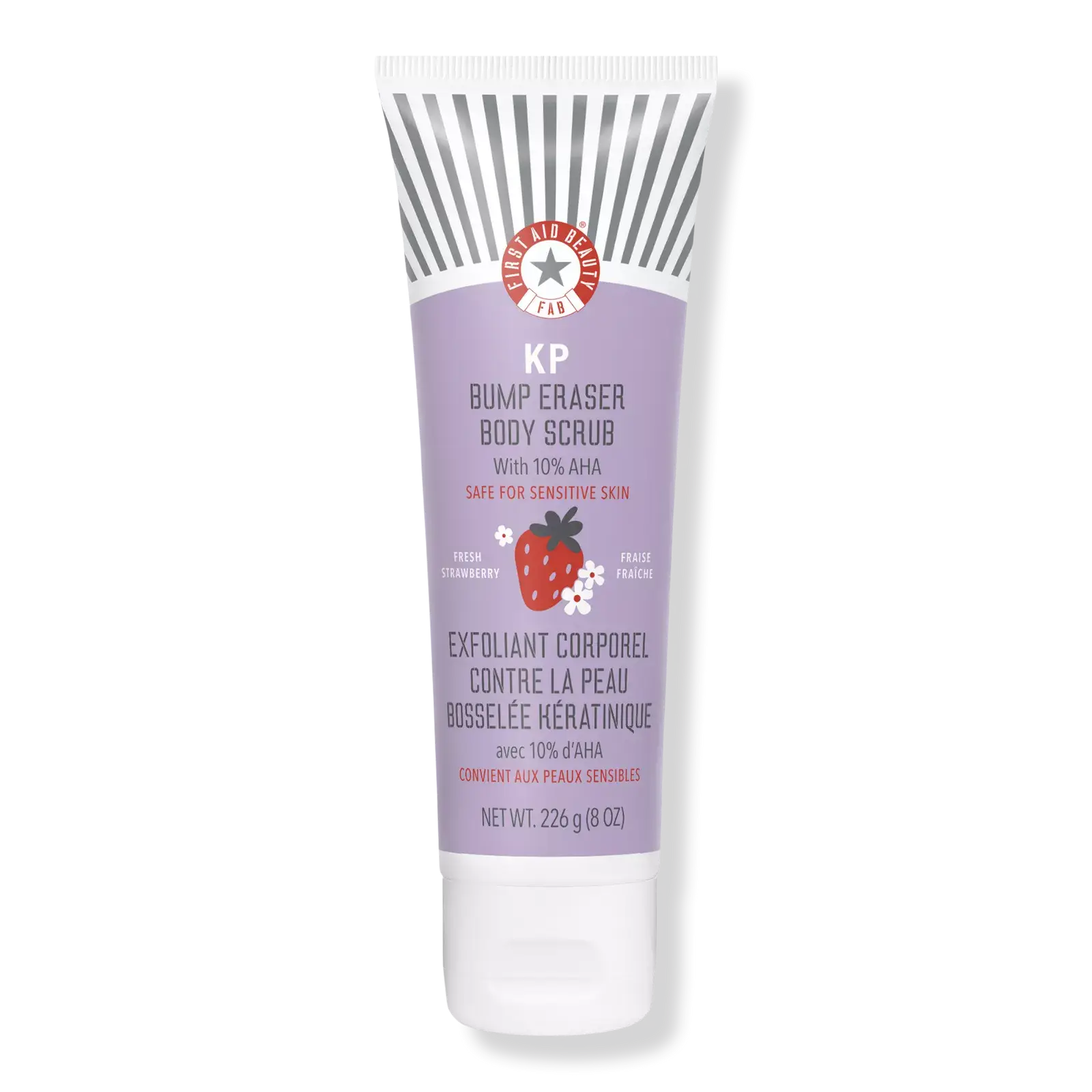 First Aid Beauty KP Bump Eraser Body Scrub With 10% AHA Fresh Strawberry