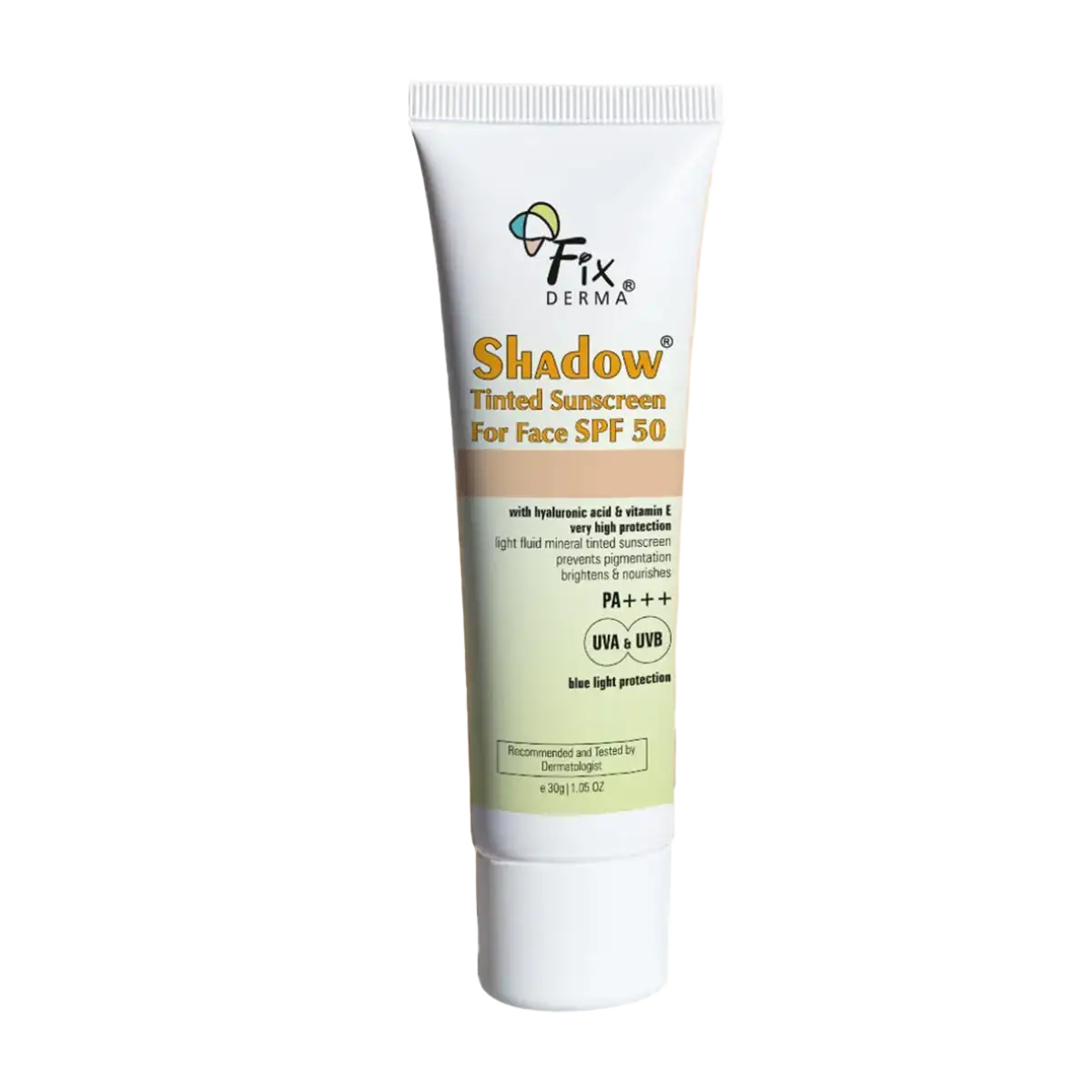 Fixderma Skincare Shadow Tinted Sunscreen SPF 50+ Light