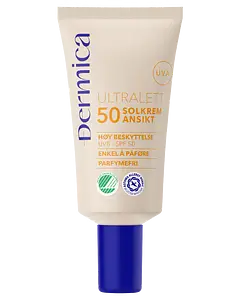 Dermica Ultralett Solkrem Ansikt SPF 50
