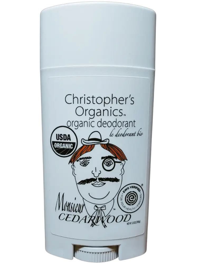 Christopher's Organics Monsieur Cedarwood Organic Deodorant