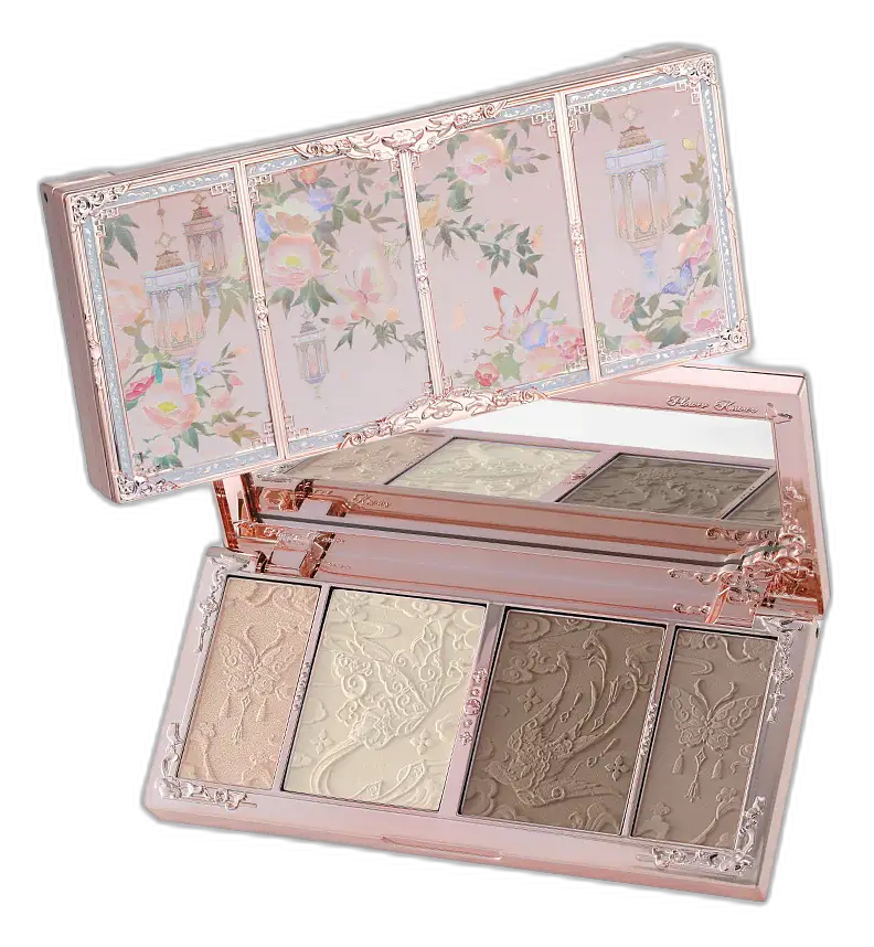 Flower Knows Butterfly Cloud Collar Embossed Highlight & Contour Palette 02 Tawny Tea