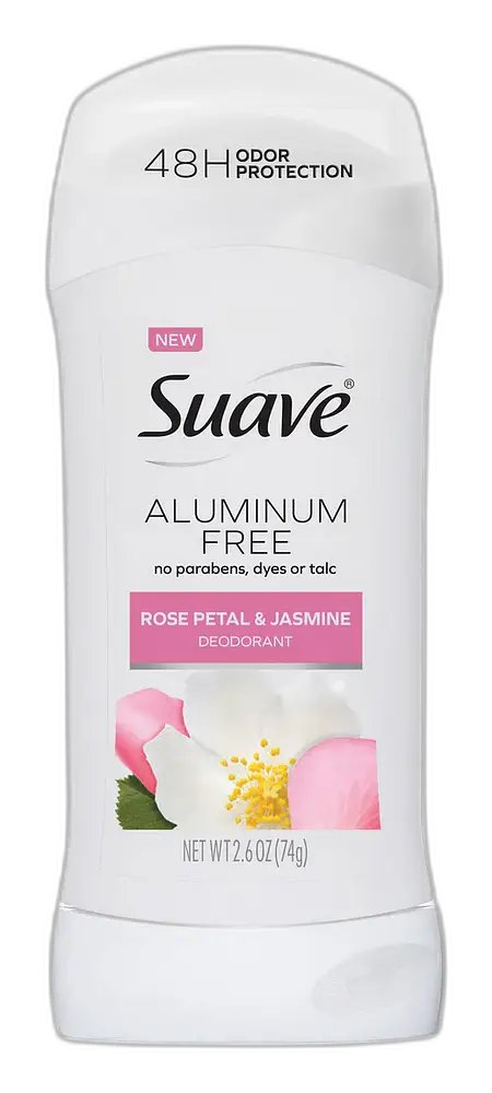 Suave Aluminum-Free Deodorant Rose Petal & Jasmine
