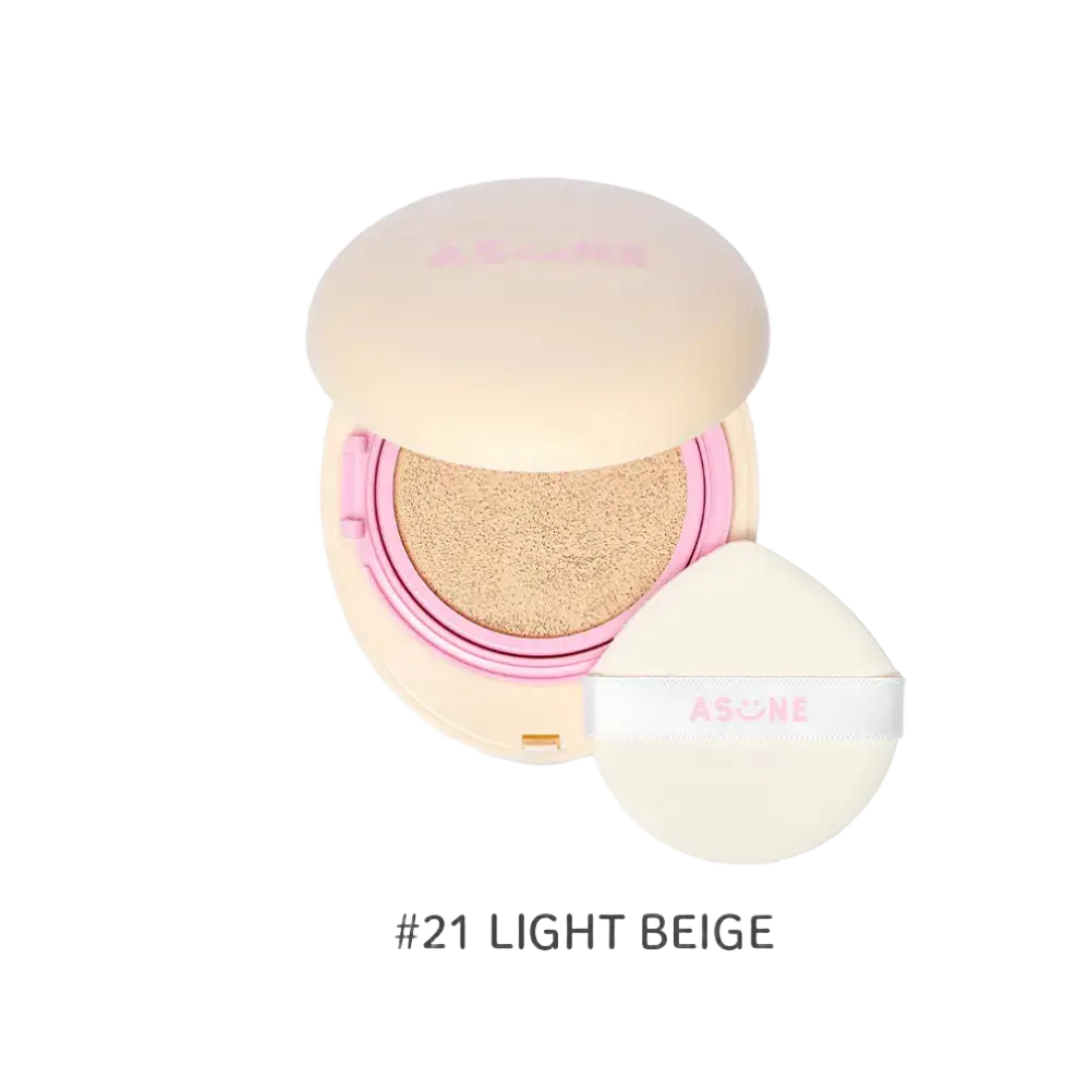 Asune Matte Cover Cushion Foundation SPF47 PA++ #21 Light Beige