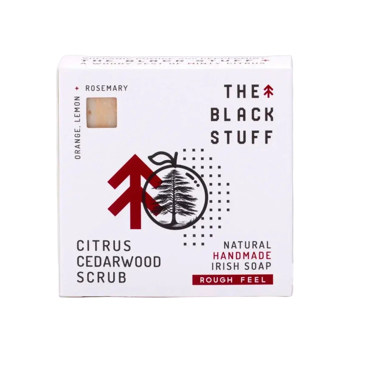The Black Stuff Citrus Cedarwood Scrub Natural Handmade Irish Soap