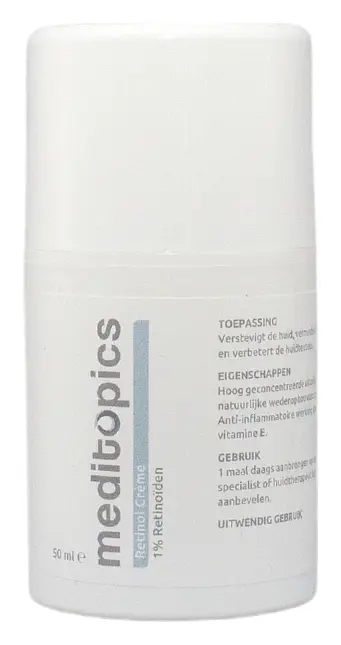 Meditopics Retinol Crème 1% Retinoïden - Retinol Cream 1% Retinoids Extra Strong