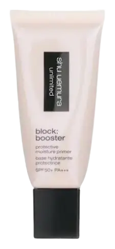 Shu Uemura Unlimited Block : Booster Hydrating Primer SPF 50+ PA+++ Sakura Pink