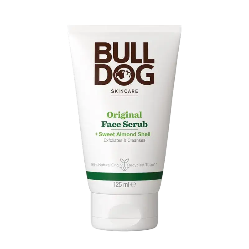 BULLDOG Original Face Scrub + Sweet Almond Shell