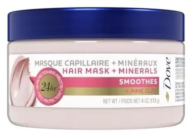 Dove Mineral Hair Mask Smoothes + Pink Clay
