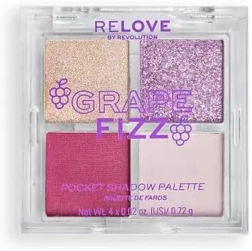 Revolution Beauty Relove Pocket Eyeshadow Palette Grape Fizz