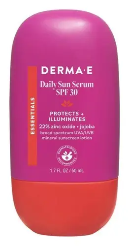 Derma E Daily Sun Serum Mineral Sunscreen Lotion SPF 30