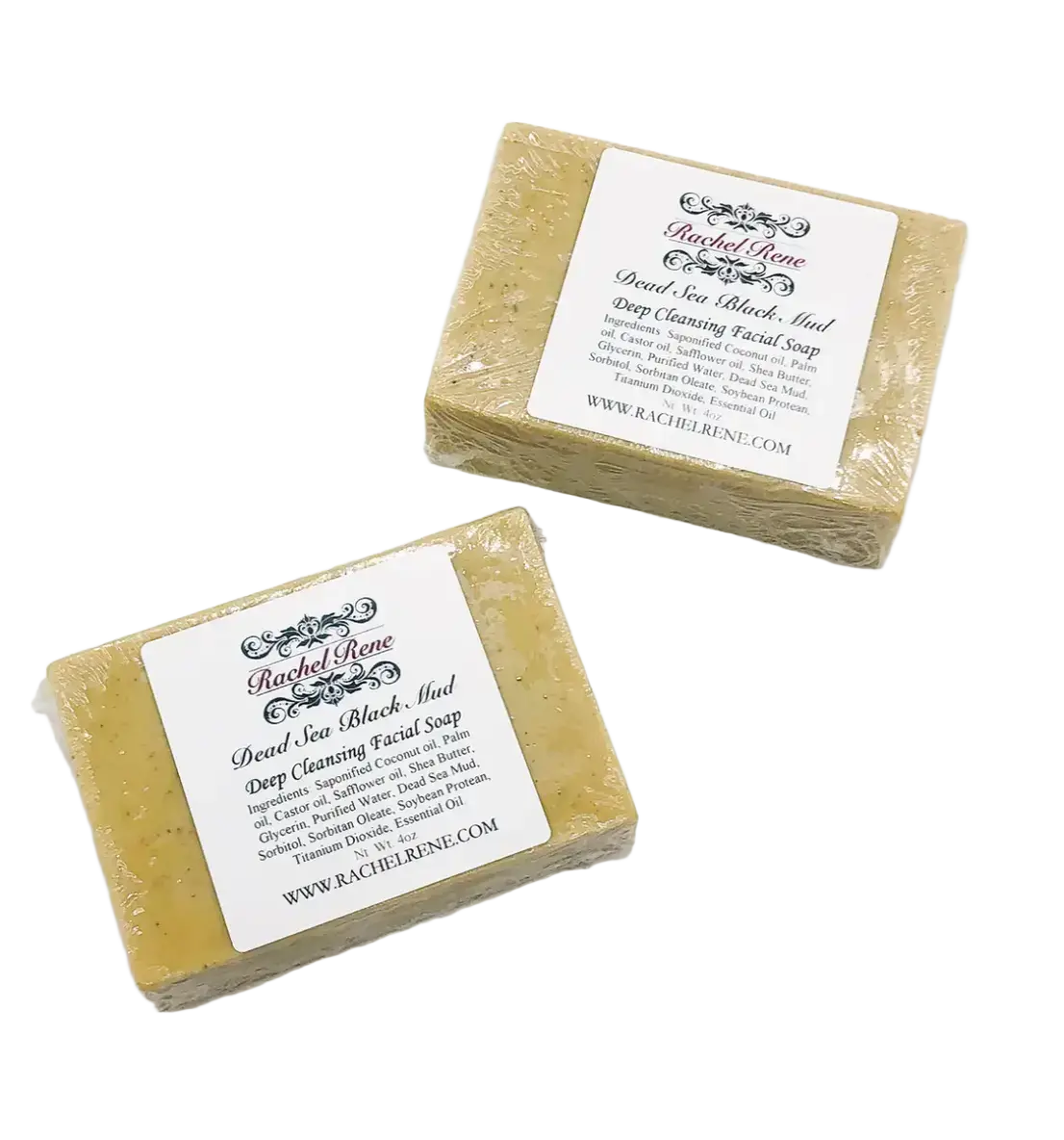 Rachel Rene Dead Sea Black Mud Deep Cleansing Facial Soap Bar
