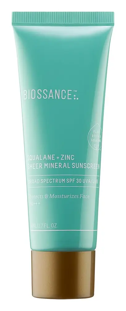 Biossance Squalane + Zinc Sheer Mineral Sunscreen SPF 30 PA +++
