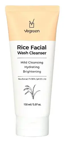 Vegreen Rice Facial Wash Cleanser