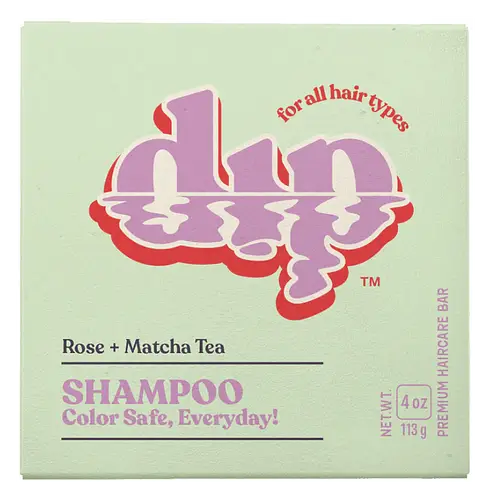 dip Color Safe Shampoo Bar for Every Day Rose & Matcha Tea
