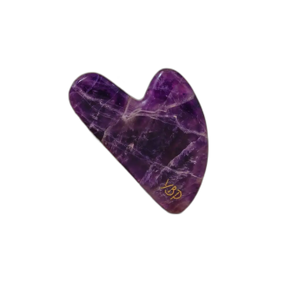 YBP Gua Sha Heart Amethyst