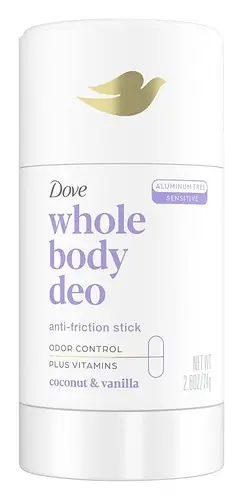 Dove Whole Body Deodorant Anti-Friction Stick Coconut & Vanilla