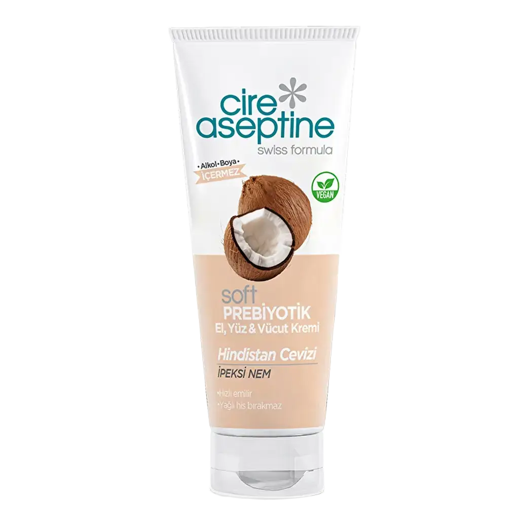 Cire Aseptine Soft Prebiotic Hand, Face & Body Cream Coconut