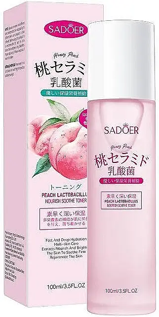 Sadoer Peach Lactobacillus Nourish Soothe Toner
