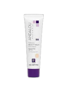 Andalou Naturals Age Defying Perfecting BB Beauty Balm Natural Tint SPF 30