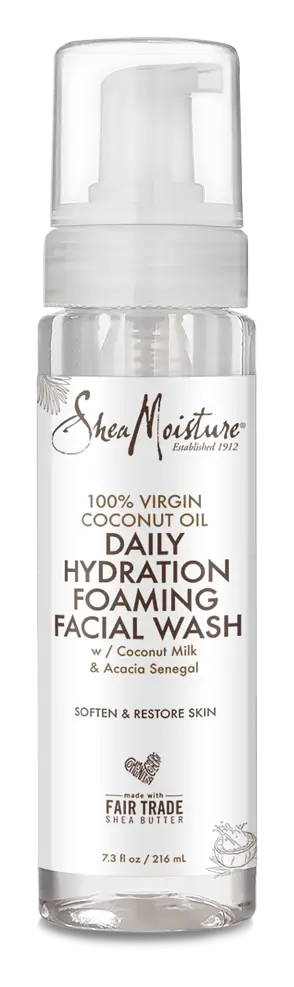 Shea Moisture 100% Virgin Coconut Oil Daily Hydration Foaming Facial Wash