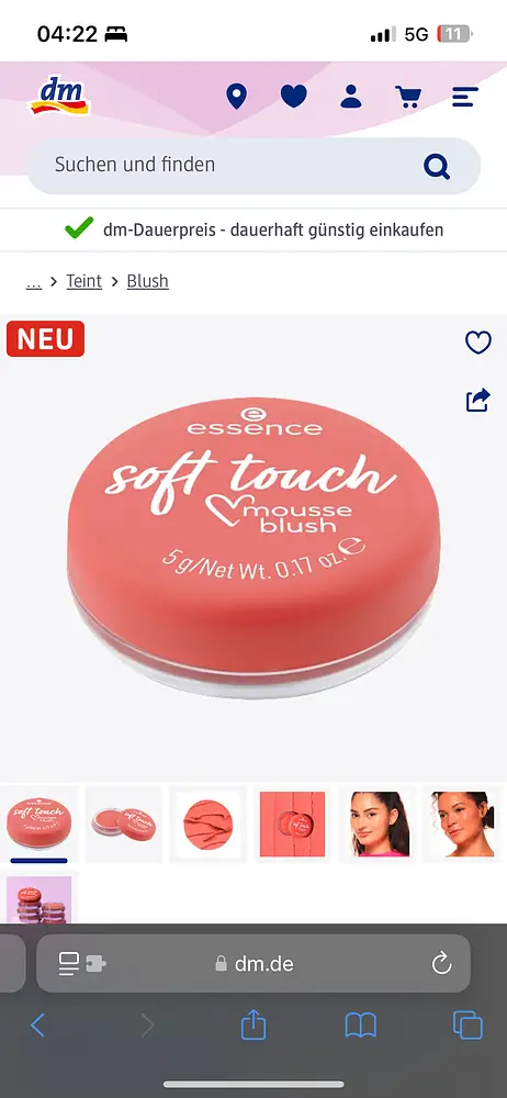 Essence The Blush Blush Mousse Soft Touch 30 Coral Crush, 5 g