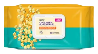 Epielle Facial Cleansing Tissues Collagen & Vitamin E