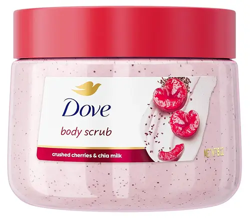 Dove Body Scrub Crushed Cherries & Chia Milk
