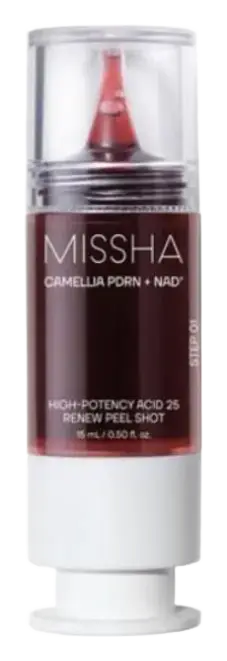 Missha Camellia PDRN NAD+ High-Potency Acid 25 Renew Peel Shot