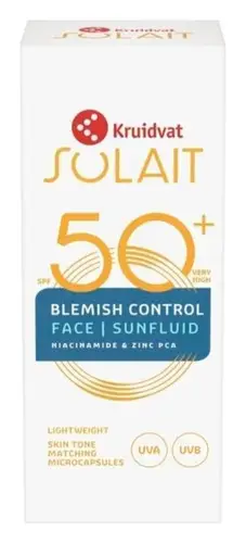 Kruidvat Solait Blemish Control Face Sunfluid SPF 5O+