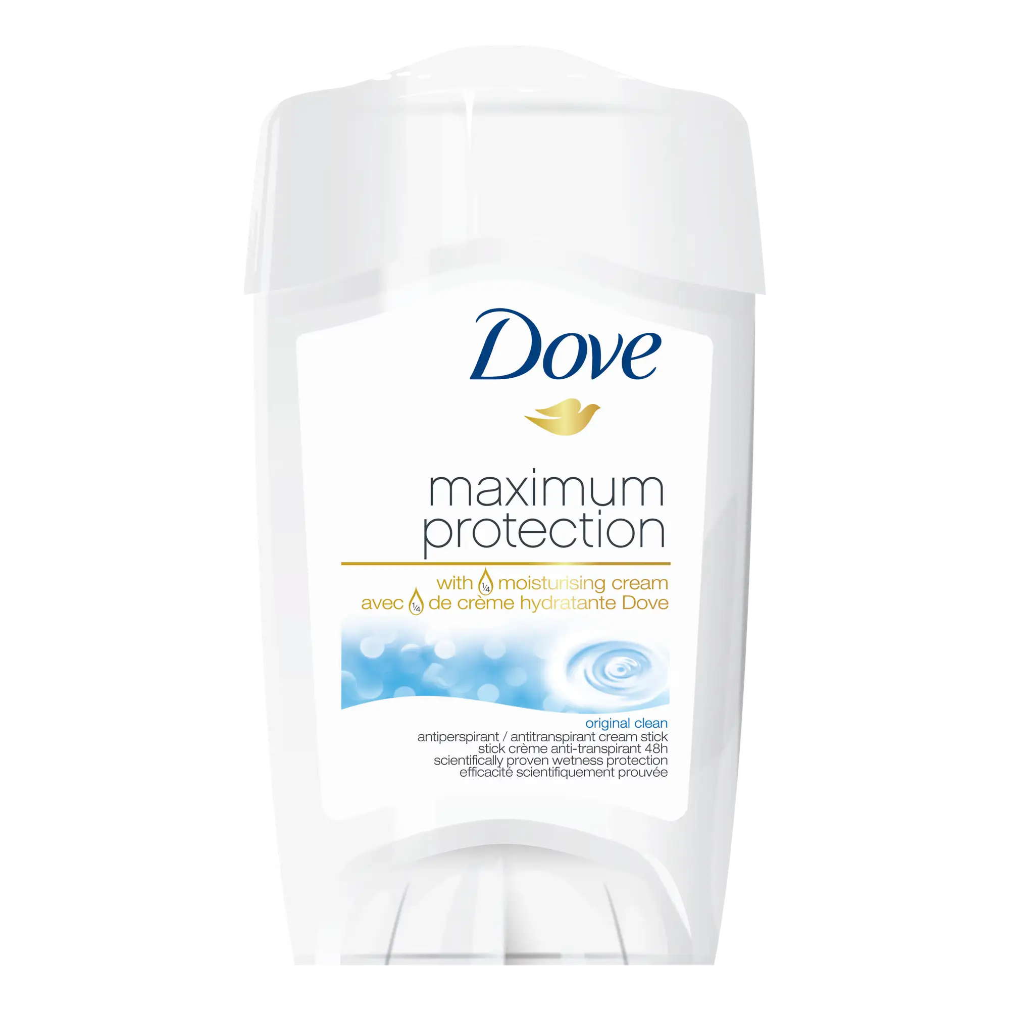 Dove Maximum Protection Antiperspirant Deodorant Cream Stick Original Clean