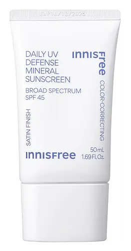 innisfree Daily UV Defense Mineral Sunscreen Broad Spectrum SPF 45