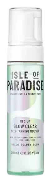 Isle of Paradise Glow Clear Self-Tanning Mousse Medium