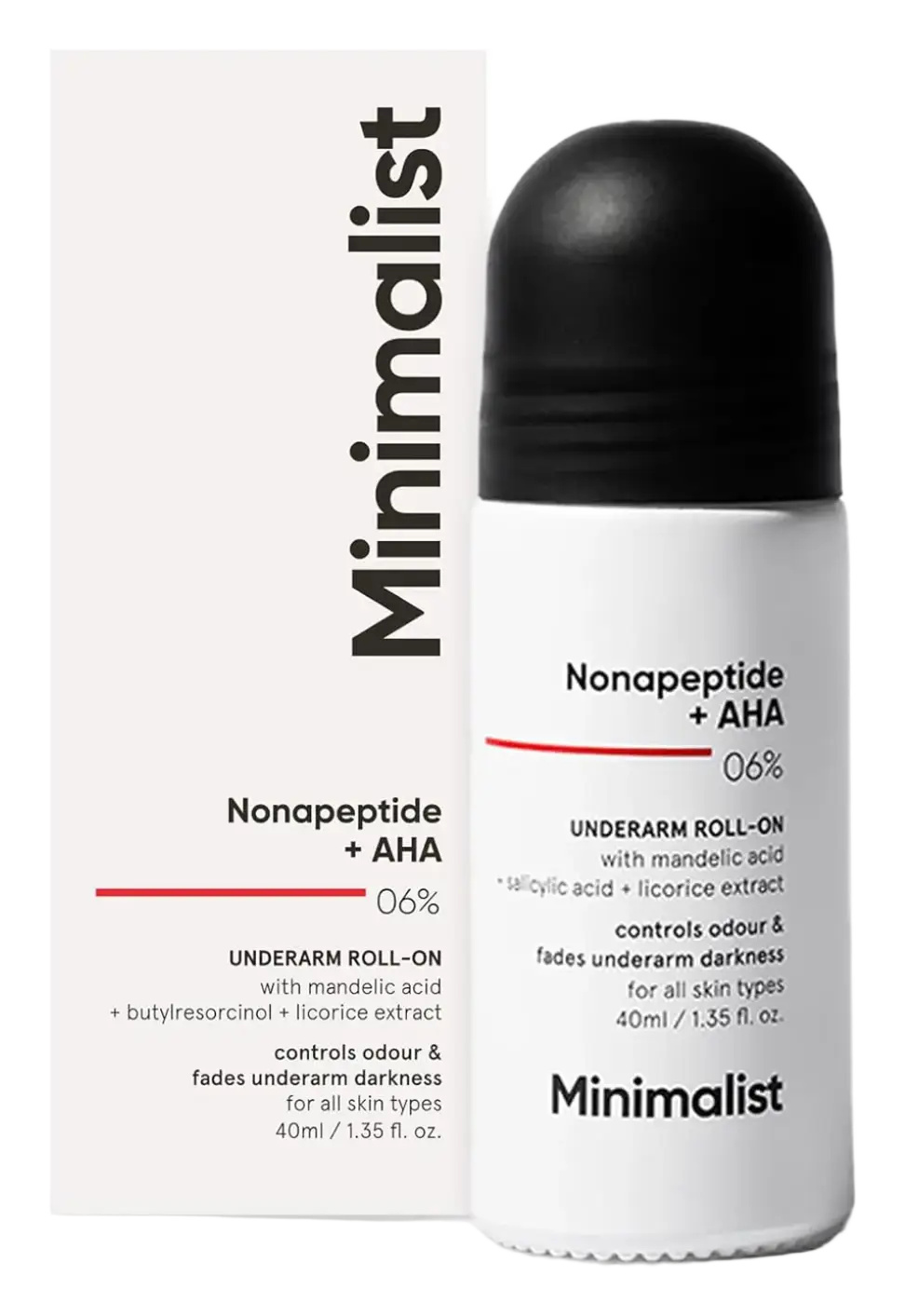 Minimalist Nonapeptide + AHA 6% Underarm Roll-On