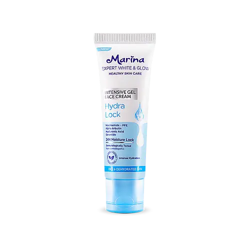 Marina Expert White & Glow Intensive Gel Face Cream Hydra Lock