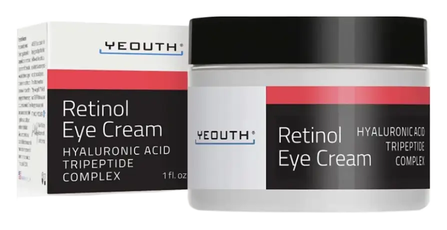 Yeouth Retinol Eye Cream with Hyaluronic Acid and Tripeptide Complex