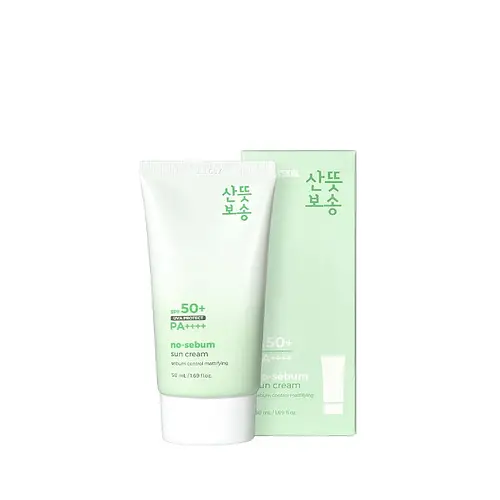 Pretty Skin no sebum suncream SPF 50+ sebum control mattifying