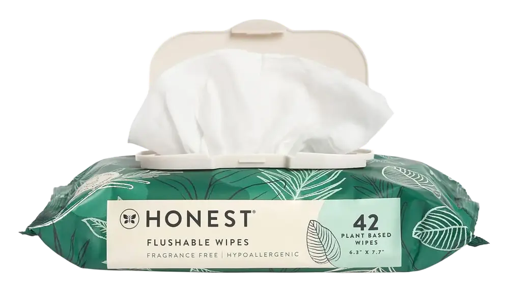 Honest Beauty Flushable Wipes Fragrance Free