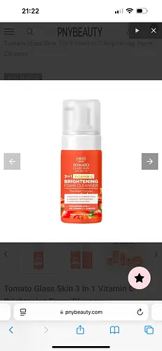 Fresh Skinlab Tomato Glass Skin 3 in 1 Vitamin C Brightening Foam Cleanser