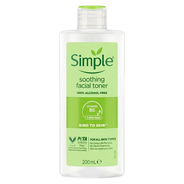 Simple Skincare Kind to Skin Soothing Facial Toner for All Skin Types