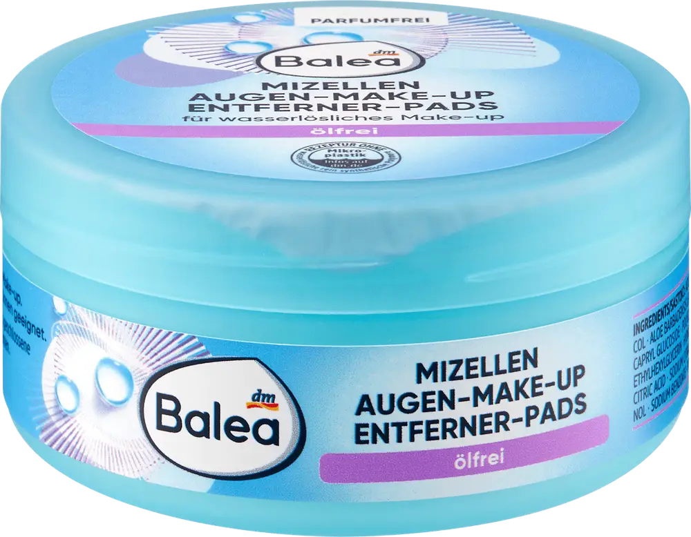 Balea Mizellen Augen-Make-Up Entferner-Pads Ölfrei