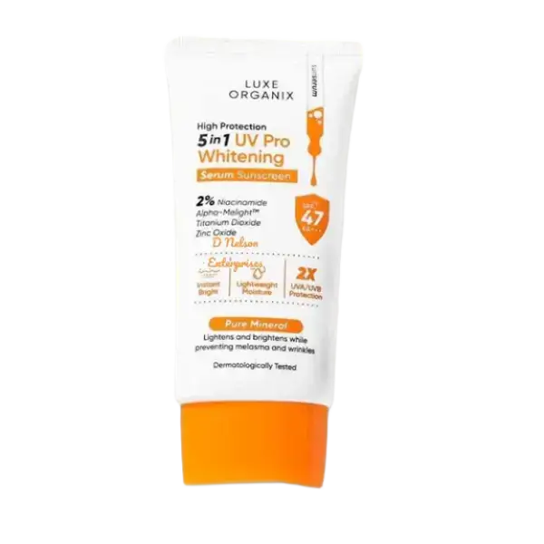 Luxe Organix High Protection 5in1 UV Pro Whitening Serum Sunscreen SPF 47 PA+++