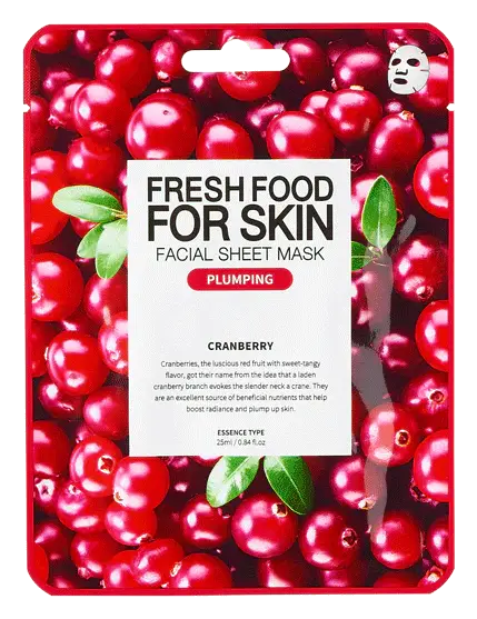 Farm Skin Facial Sheet Mask Cranberry