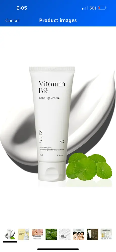 Natural Derma Project NPD vitamin b9 tone up cream primer